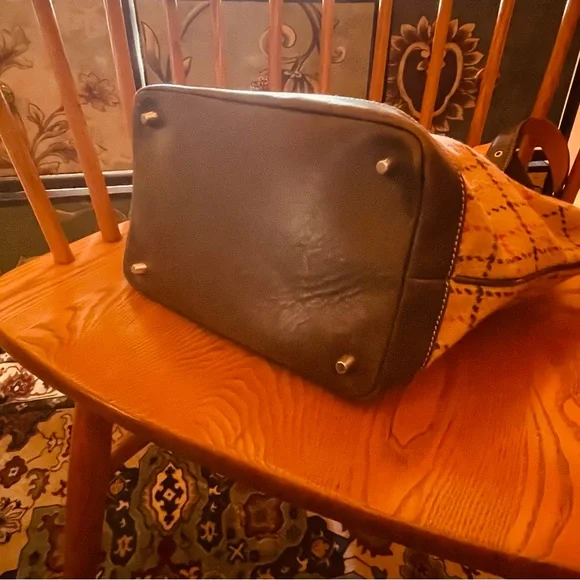 Coach Hampton Wool Tweed and Leather Tote - Picture 9 of 10